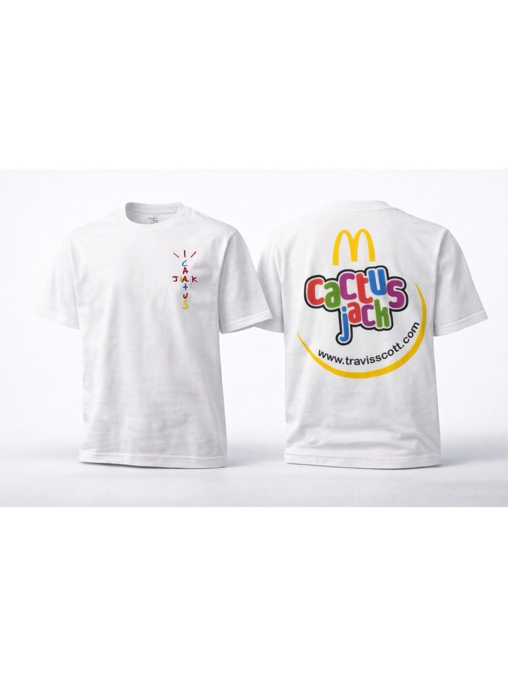 New Cactus Jack X McDonalds CJ Smile Tshirt XL